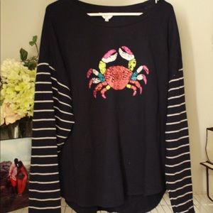 Crown and Ivy crab 🦀 sweater